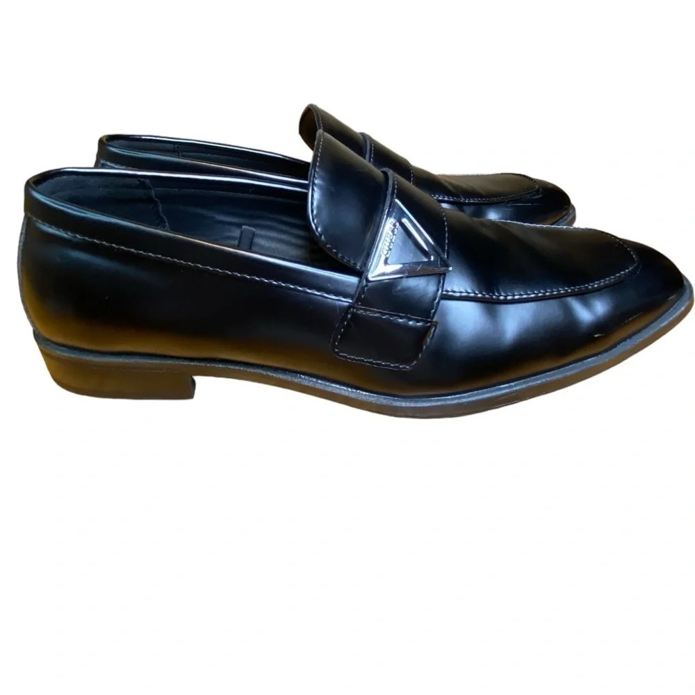 Guess Hamlin Slip On Dressy Black Loafers Men’s Size 9
